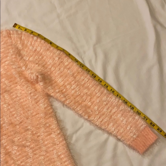 Papaya “Fuzzy” Peach Sweater - Picture 13 of 14